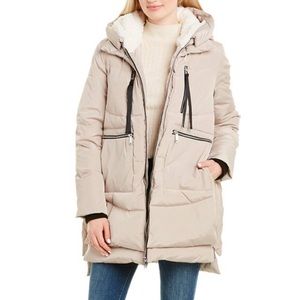 Sam Edelman Faux FurTrim, Down & Feather Fill Coat